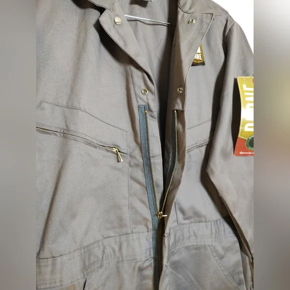 Berne Men's Gray Work Coveralls - Picture 8 of 14